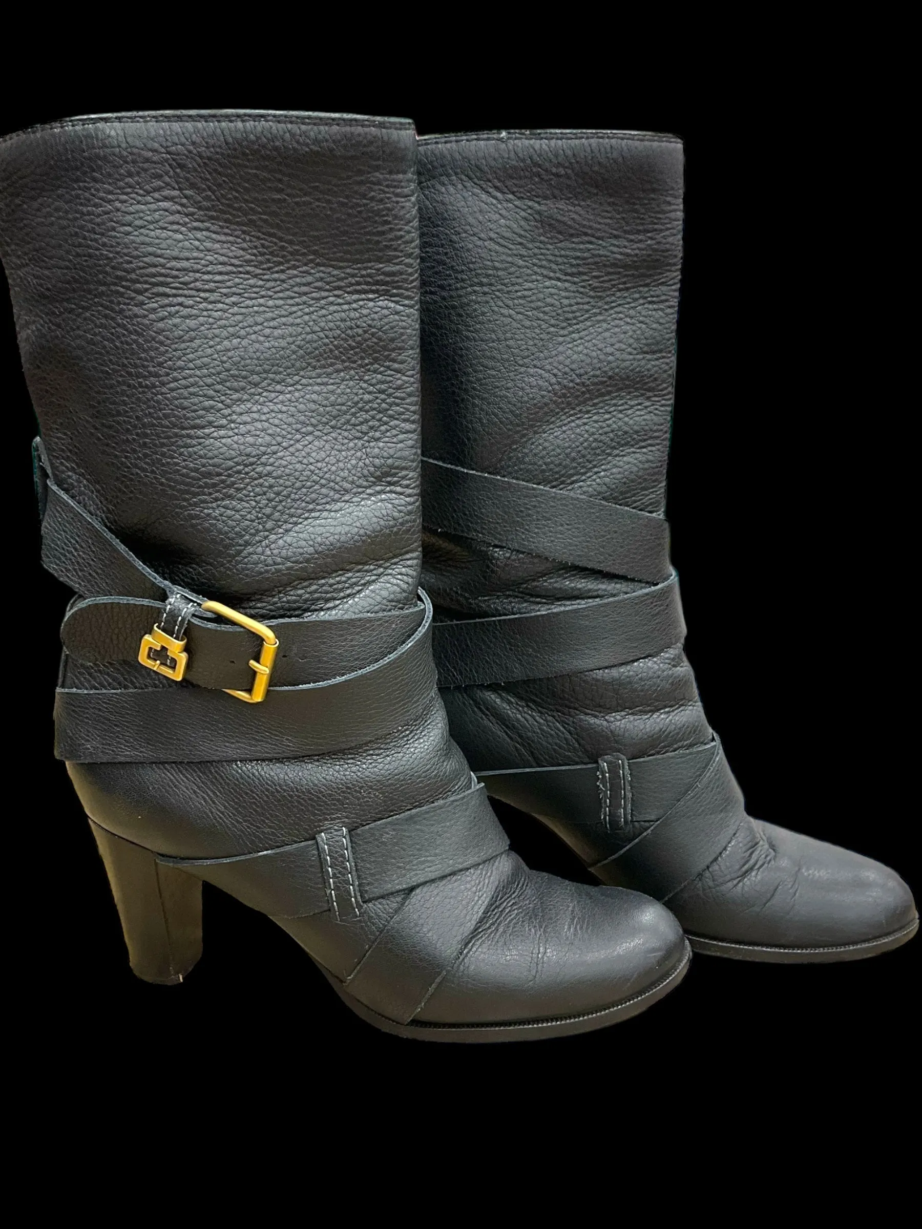 Low Arch Boots Luxury Designer By Chloe In Black, Size: 7.5