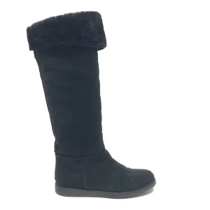 Boots Luxury Designer By Ferragamo In Black, Size: 6.5 Ergonomic City Adventure Contoured Footbed