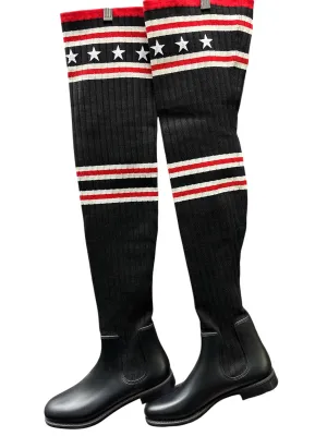 Soft Neutral Boots Luxury Designer By Givenchy In Multi-colored, Size: 10