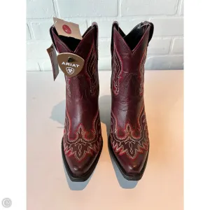 Comfort Lining Winter Walker Cushioned Step All Day Worker Boots Western By Ariat In Red, Size: 5.5