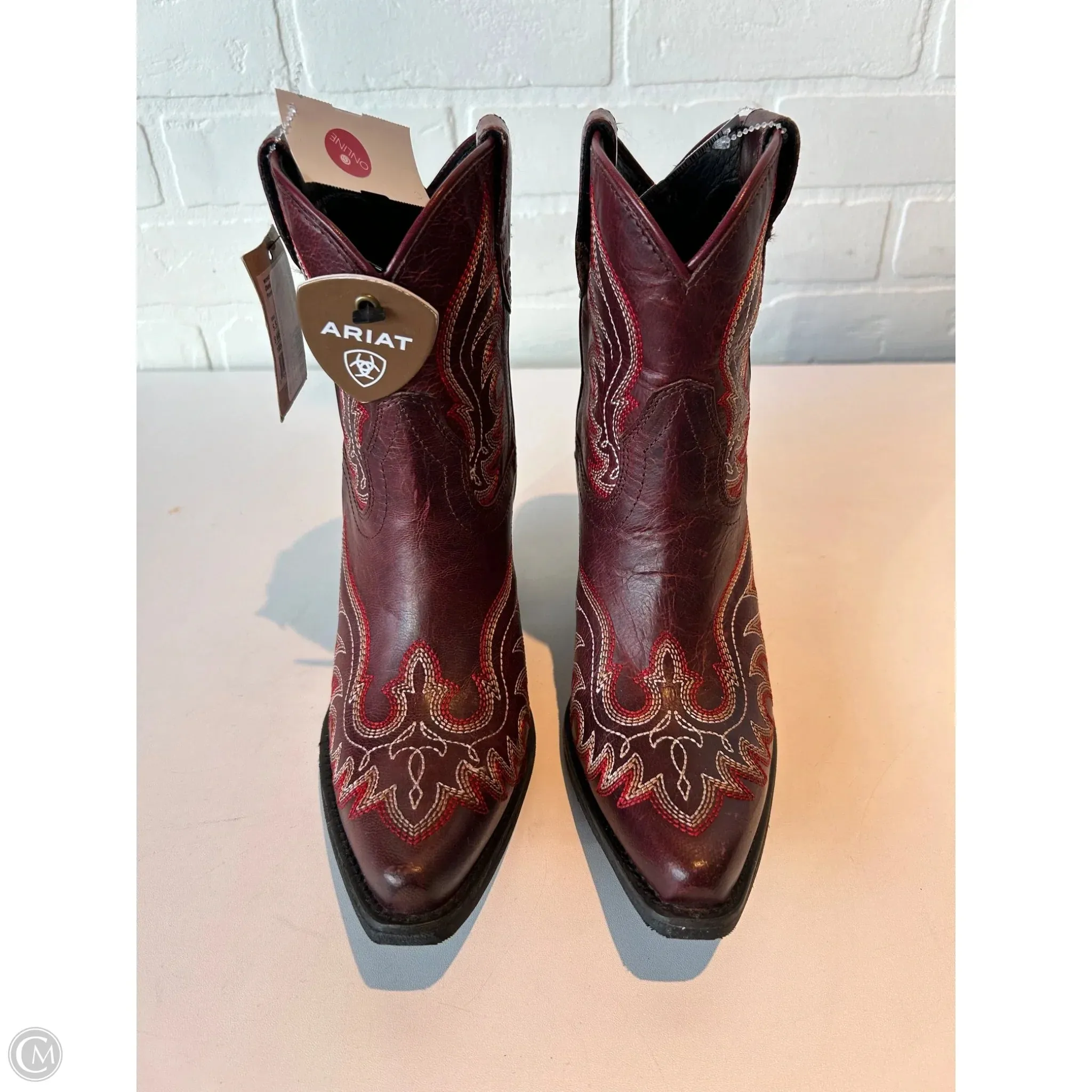 Comfort Lining Winter Walker Cushioned Step All Day Worker Boots Western By Ariat In Red, Size: 5.5