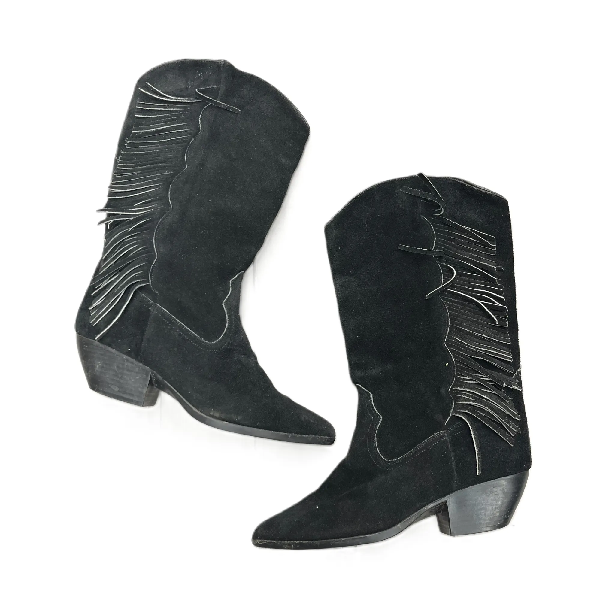 Boots Western By Bruno Berni In Black, Size: 9 work use