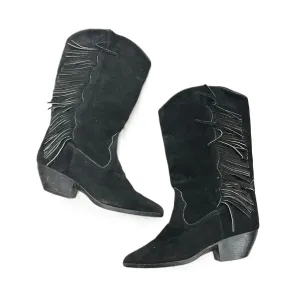 Boots Western By Bruno Berni In Black, Size: 9 work use