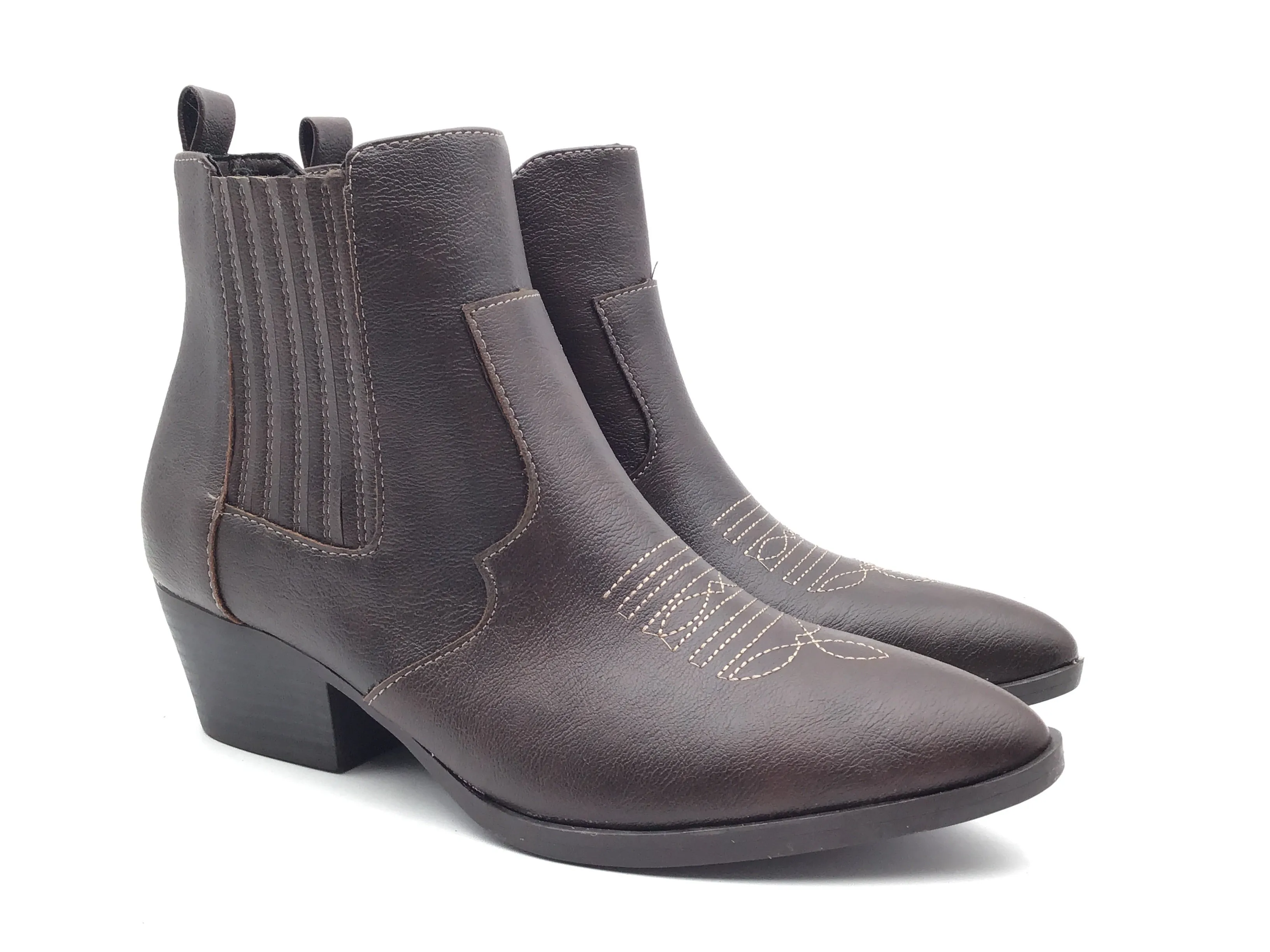 Boots Western By Clothes Mentor In Brown, Size: 8 Rodeo Event Stretchable Material