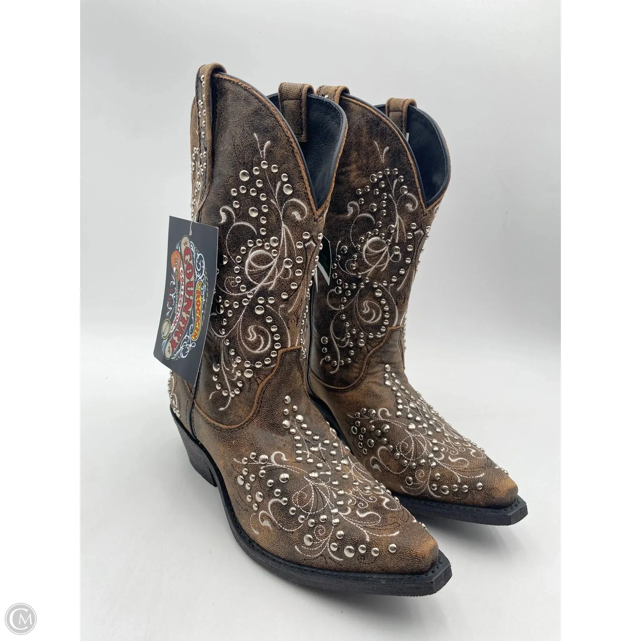 Boots Western By Clothes Mentor In Brown, Size: 9.5 Flexibility Design