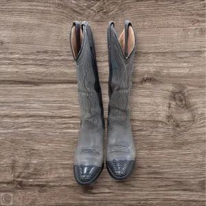 Boots Western By Clothes Mentor In Grey, Size: 8 Seamless Comfort Windy Weather