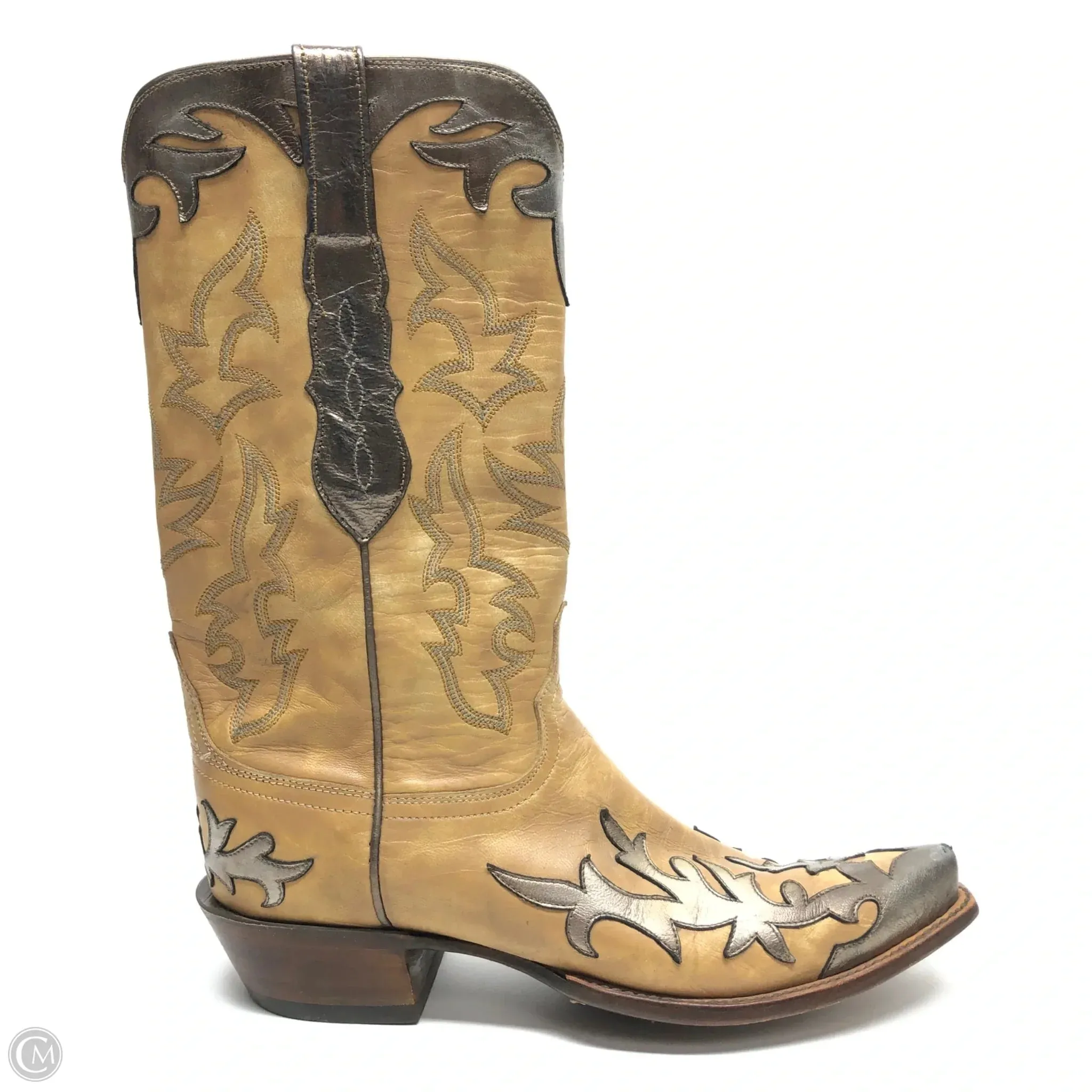 Boots Western By Lucchese In Beige, Size: 8.5 Ranch Wear Brown Earth