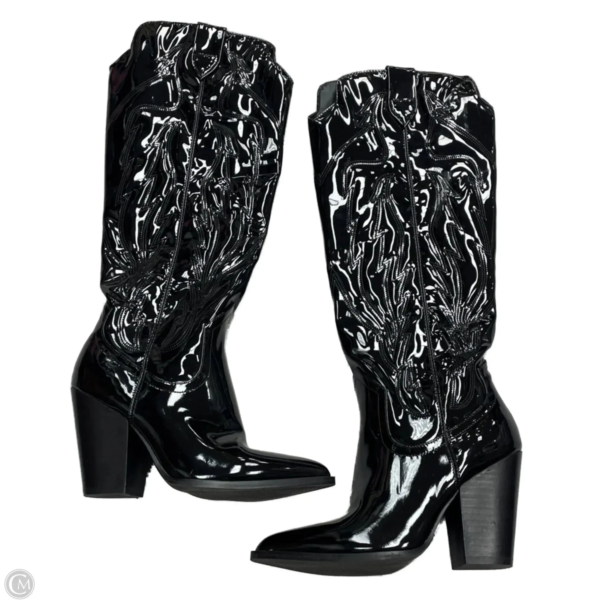 Boots Western By Steve Madden In Black, Size: 5.5 Travel Friendly