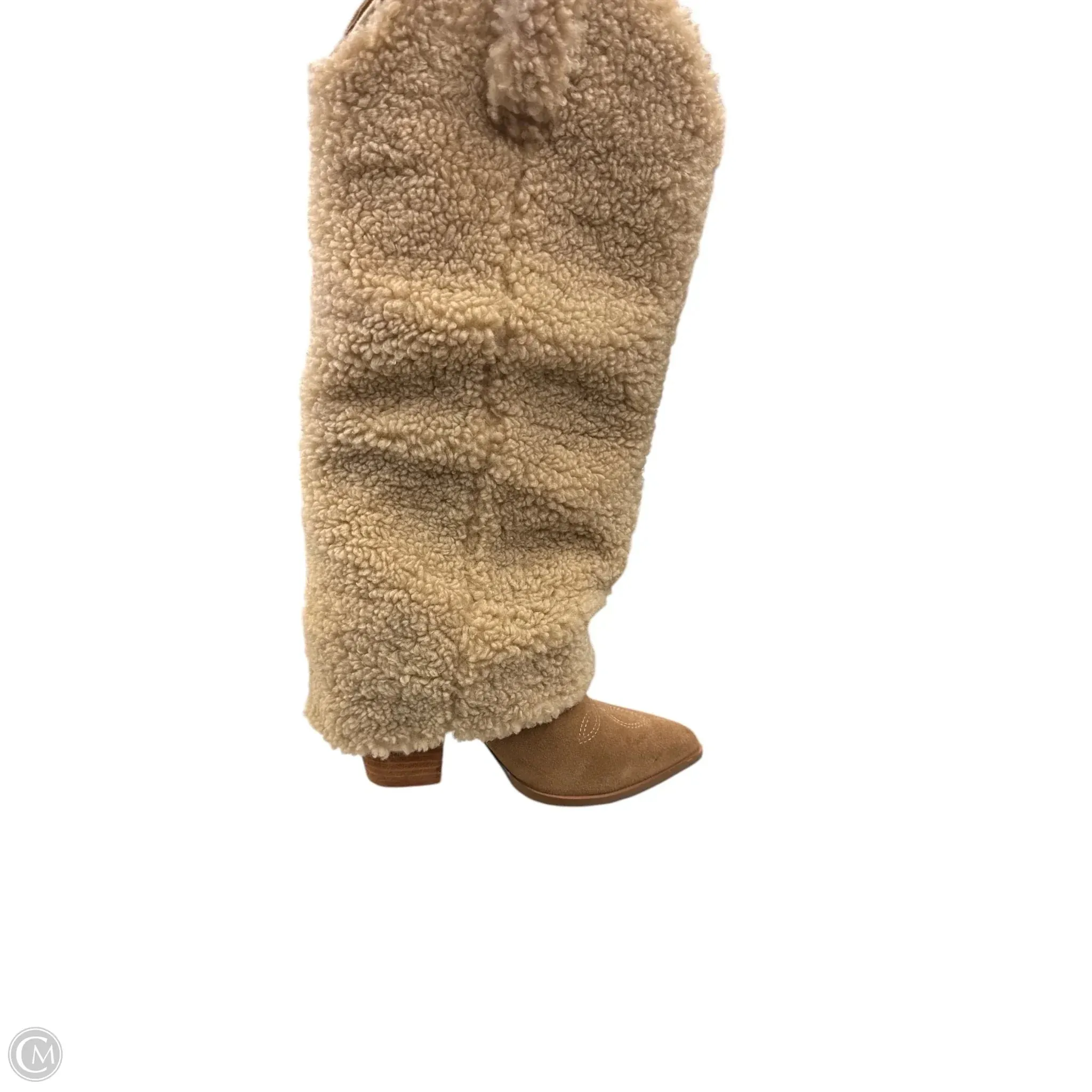 Rugged Built Remote Hiking Boots Western By Steve Madden In Brown & Cream, Size: 6.5