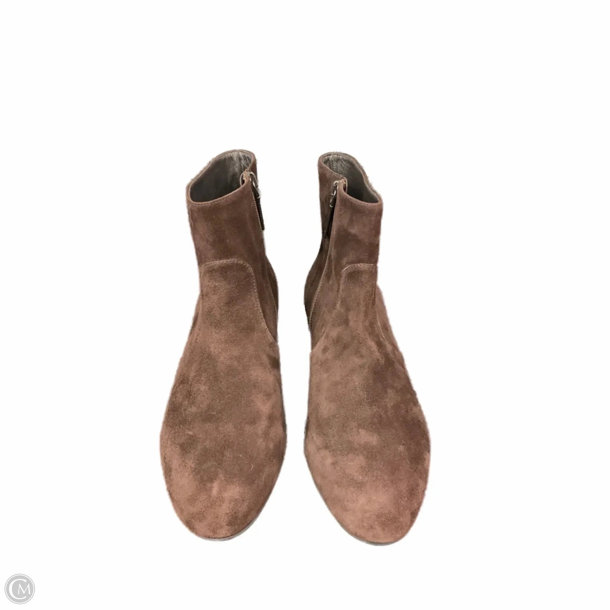 Walking Boots Luxury Designer By Prada In Brown, Size: 9.5