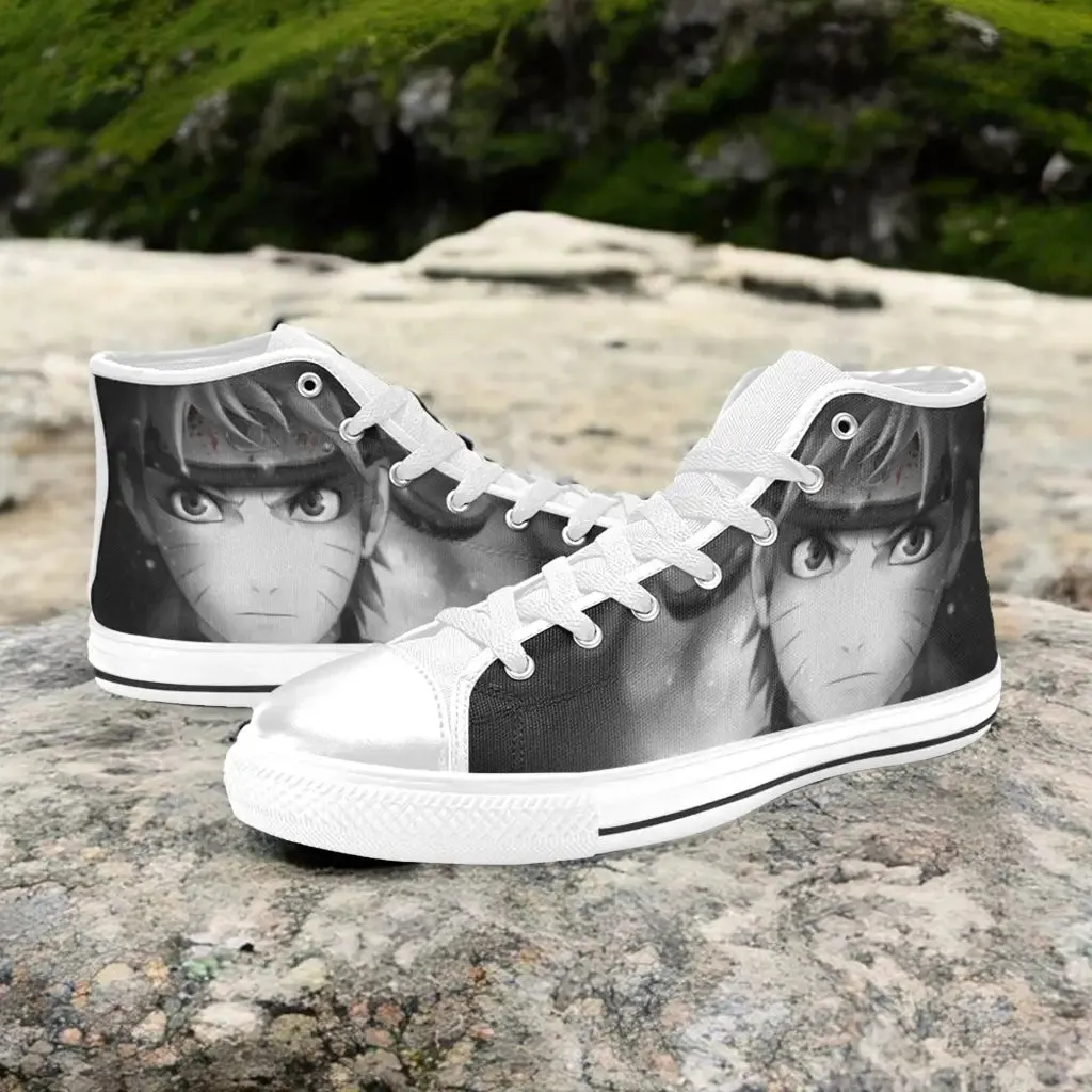 Boruto Naruto Uzumaki Shoes High Top Sneakers for Kids and Adults
