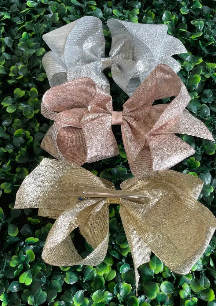 Bows Art 4" Metallic Hair Bow