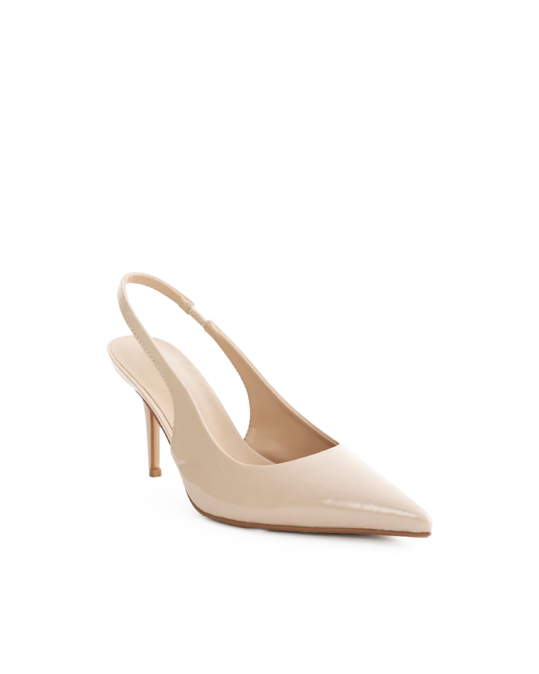 BLONDIE - NUDE PATENT Event Chic Casual Heels