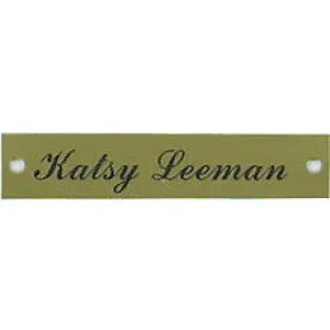 Brass Saddle Name Plate