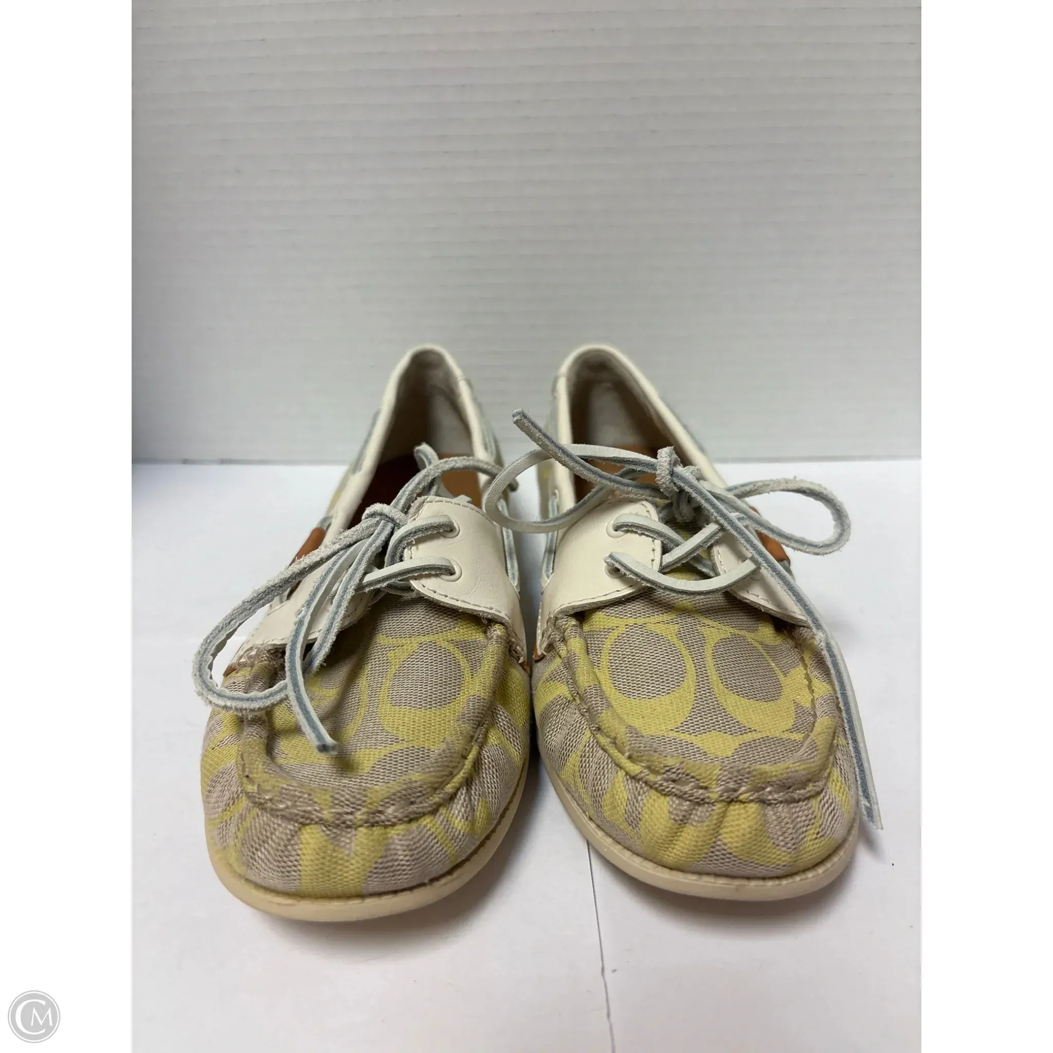 Arch Care Surf Step Shoes Designer By Coach In Yellow, Size: 9