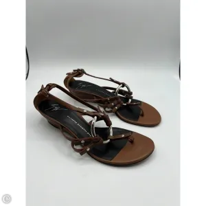 Sandals Designer By Giuseppe Zanotti In Brown, Size: 7 Ergonomic City Adventure