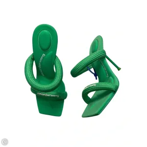 Flexible Outsole Construction Color Mix Sandals Luxury Designer By Alexander Wang In Green, Size: 5