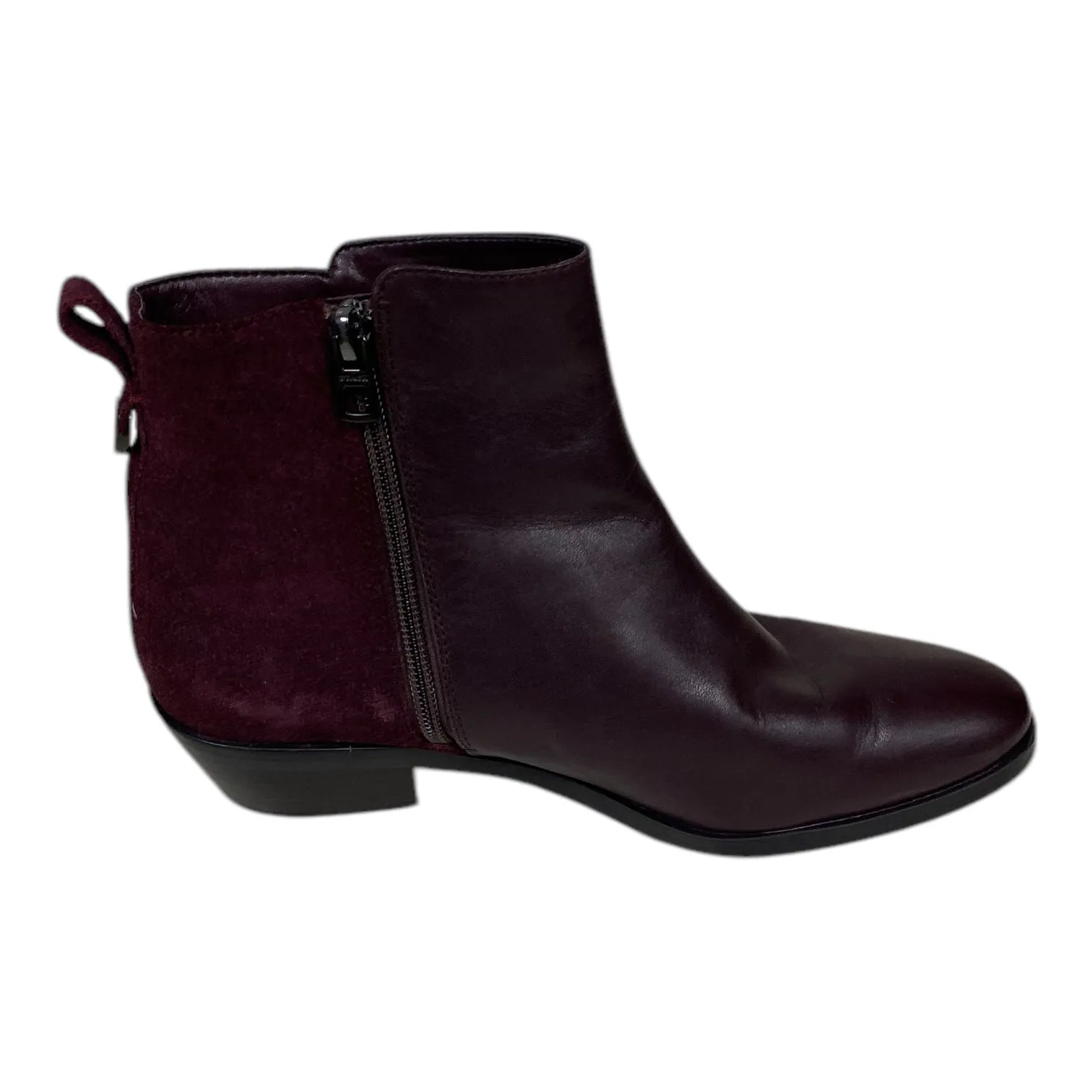 Dual Tone Boots Designer By Coach In Purple, Size: 7.5