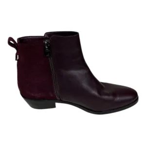 Dual Tone Boots Designer By Coach In Purple, Size: 7.5