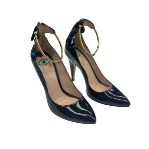 Secure Shoes Luxury Designer By Gucci In Black, Size:7.5