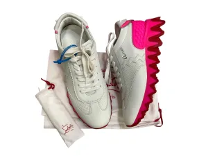 Path Free Balance Core Shoes Luxury Designer By Christian Louboutin In White, Size: 8.5