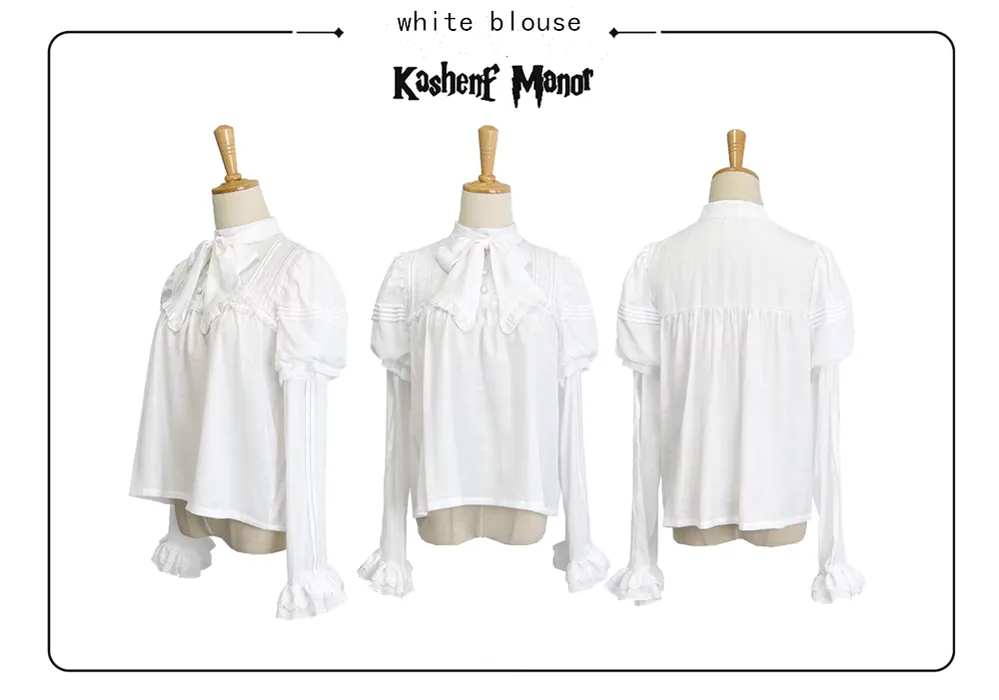 (Buyforme)Little Bear~Gothic Lolita Black and White Striped JSK Set