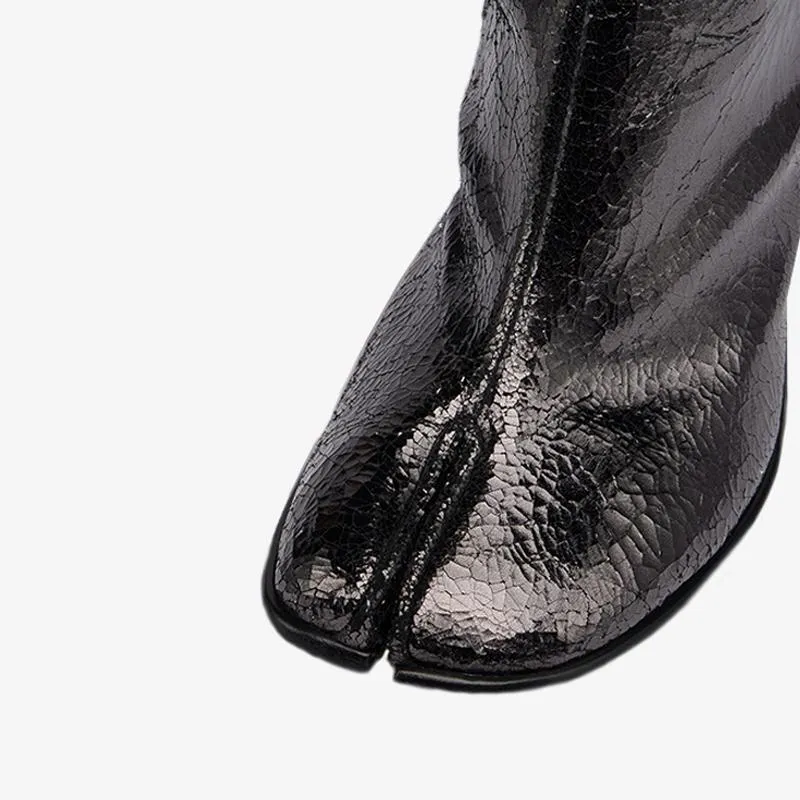 Calf Leather Knee-High Boots