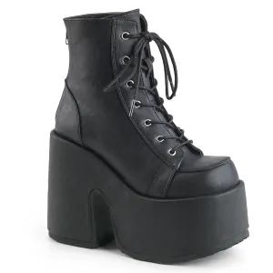 CAMEL-203 DemoniaCult Black Vegan Leather Sexy Women's Ankle Boots (Alternative Footwear)