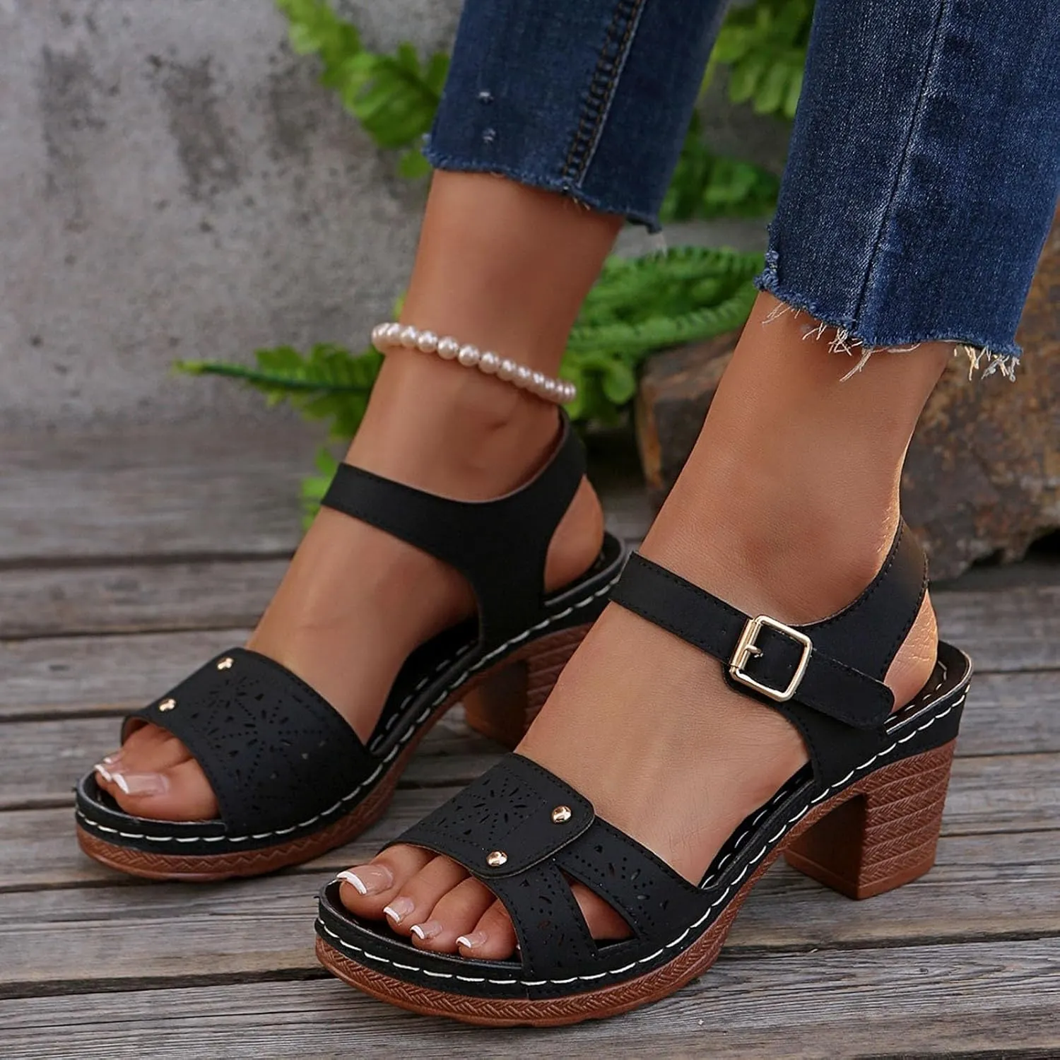 Canbebig Wedge Sandals for Women Casual Arch Support Orthopedic Summer Sandals Non Slip Open Toe Dressy Sandles Beach Vacation Flip Flops 2025 Trendy