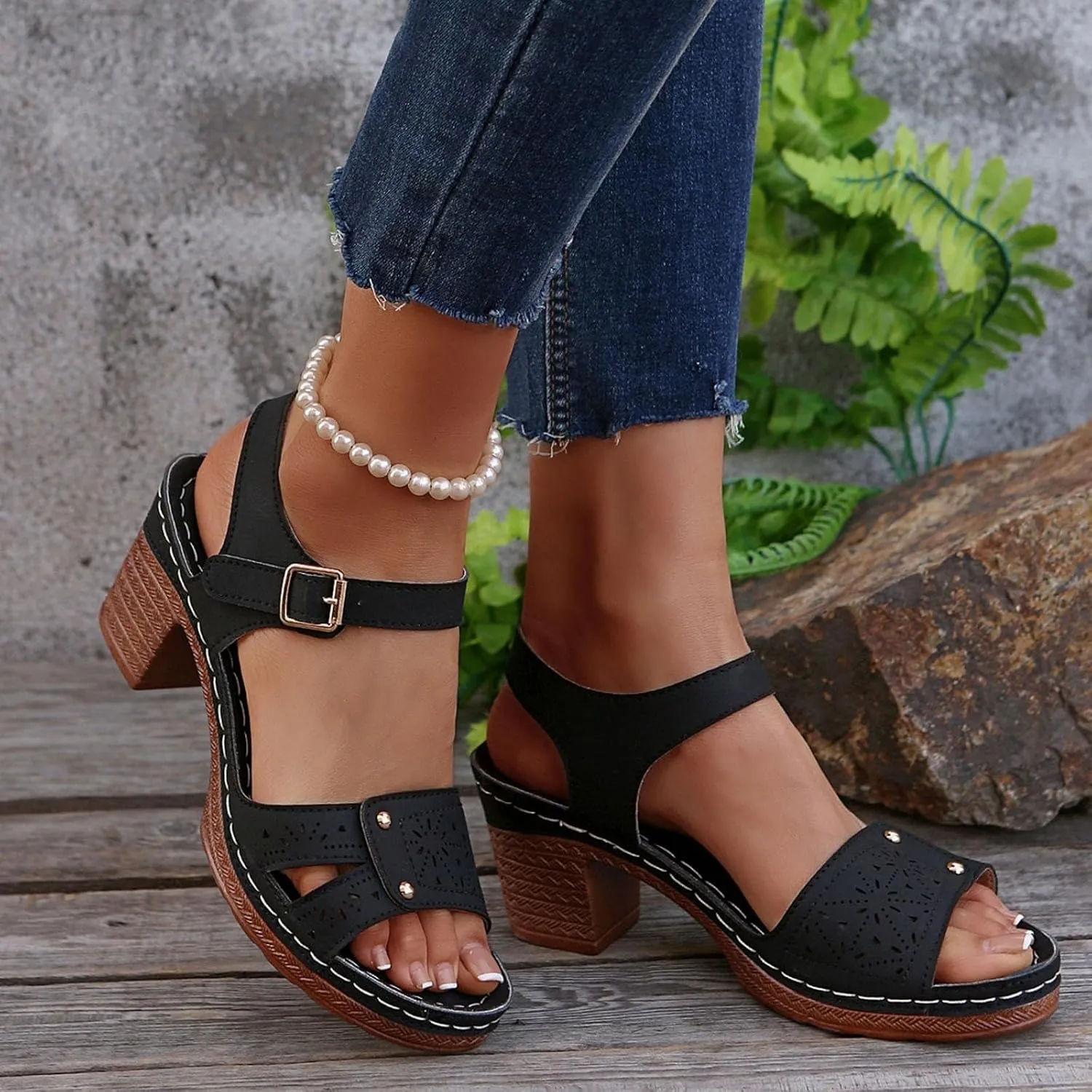 Canbebig Wedge Sandals for Women Casual Arch Support Orthopedic Summer Sandals Non Slip Open Toe Dressy Sandles Beach Vacation Flip Flops 2025 Trendy