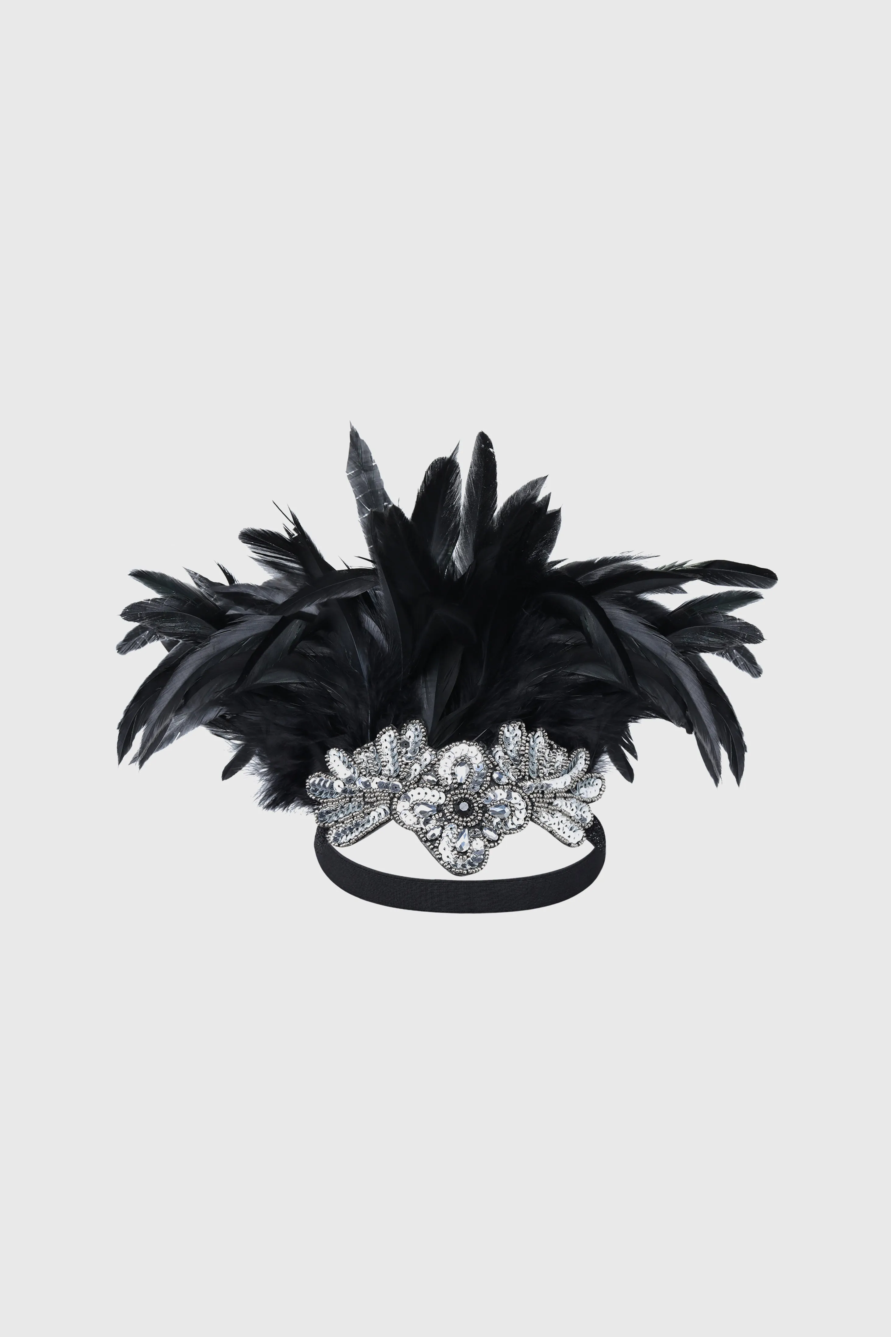 Carnival Beaded Feather Headband