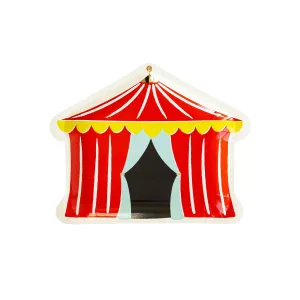 Carnival Party Tent Shaped Party Plates x 8