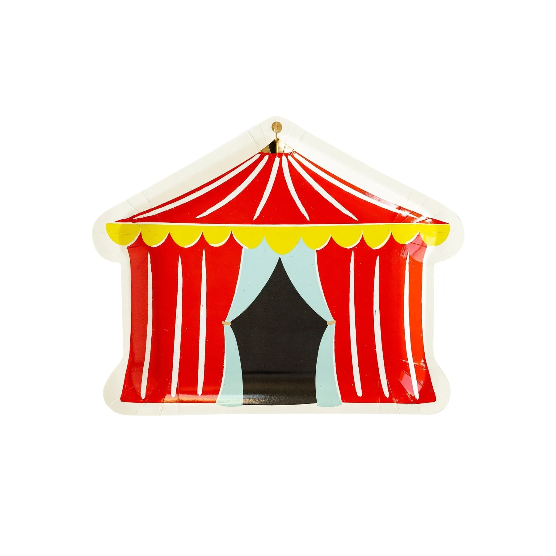 Carnival Party Tent Shaped Party Plates x 8