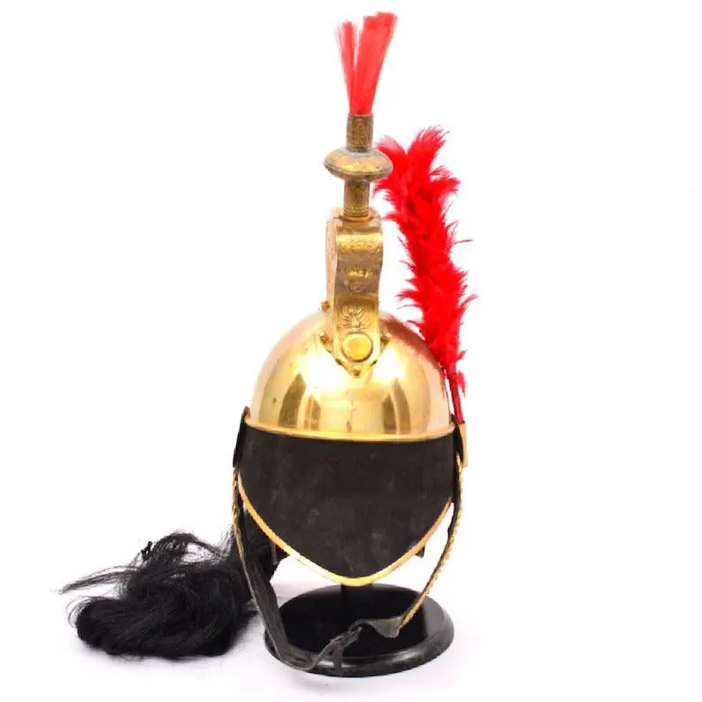 Casco de Napoleón del coracero francés Pickelhaube de latón con soporte de exhibición gratuito, el mejor regalo para él