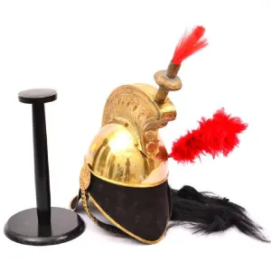 Casco de Napoleón del coracero francés Pickelhaube de latón con soporte de exhibición gratuito, el mejor regalo para él