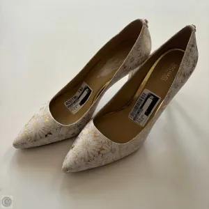 Cushioned Base Health Focused Shoes Designer By Michael Kors In Gold, Size: 9.5