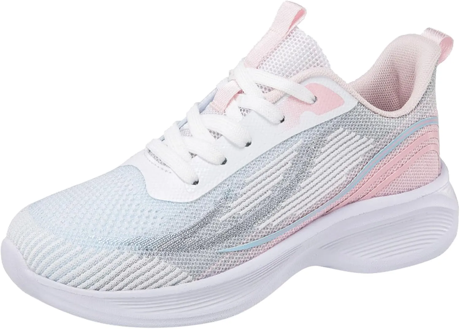 Casual Tennis Shoes for Women Slip On Walking Shoes for Women Breathable Comfortable Lightweight Lace Up Sneaker