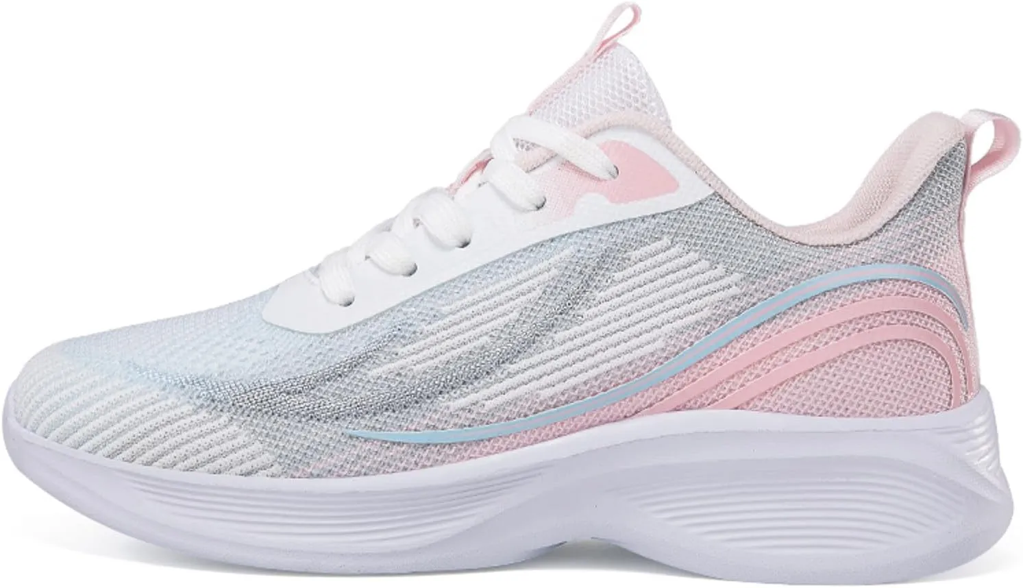 Casual Tennis Shoes for Women Slip On Walking Shoes for Women Breathable Comfortable Lightweight Lace Up Sneaker
