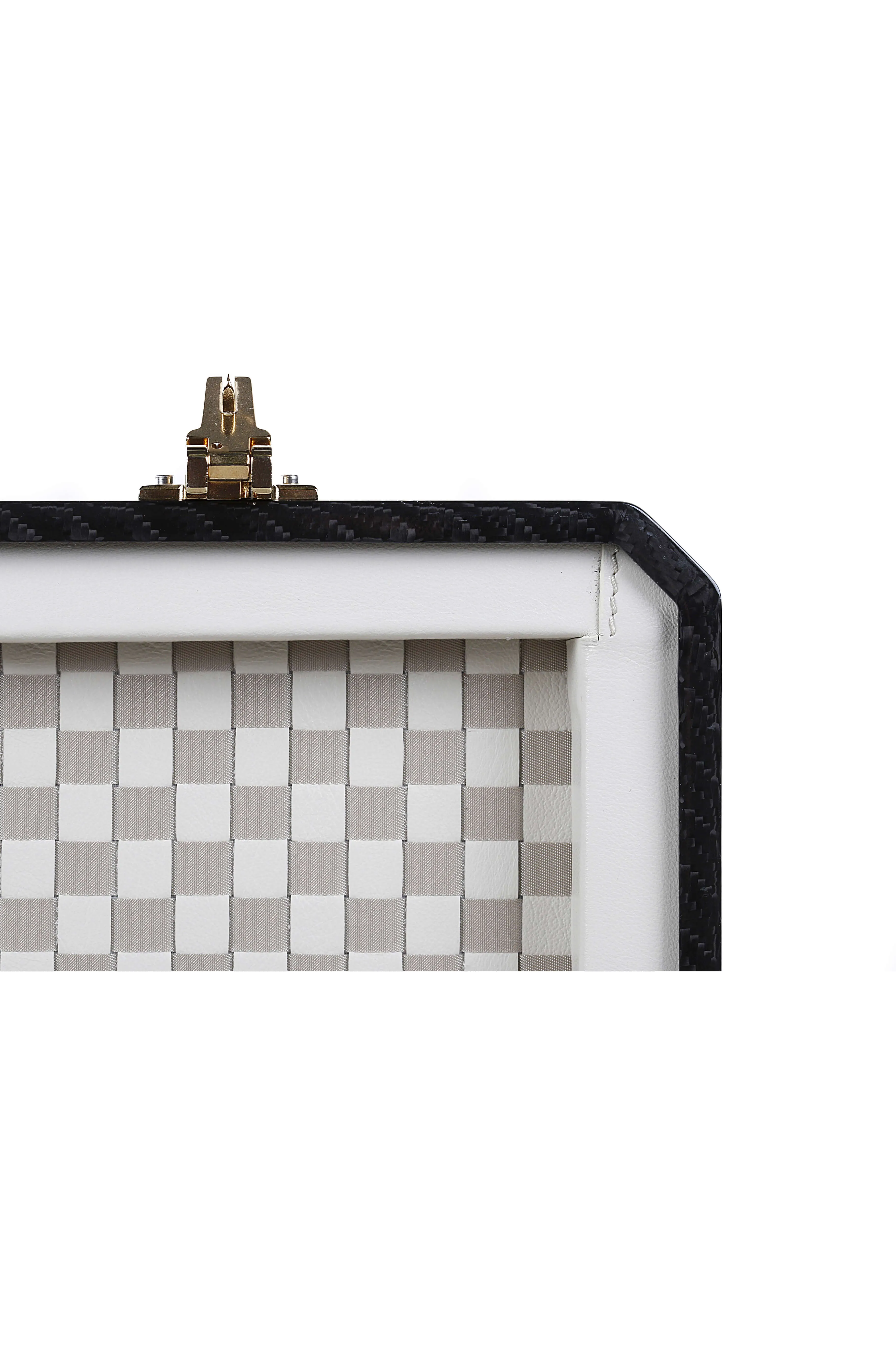 Cavok Carbon Fiber Watch Case 15, White/Gray