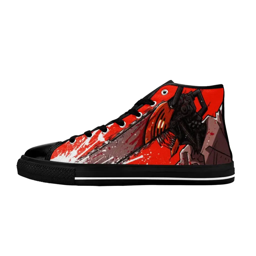 Chainsaw Man Denji Shoes High Top Sneakers for Kids and Adults