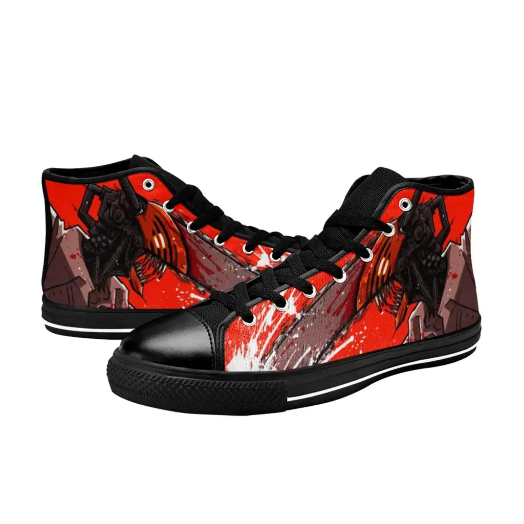 Chainsaw Man Denji Shoes High Top Sneakers for Kids and Adults