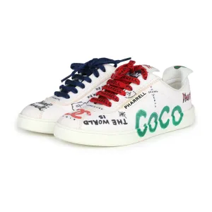 Chanel x Pharrell White Multi-Color Canvas Sneakers 35.5 EU