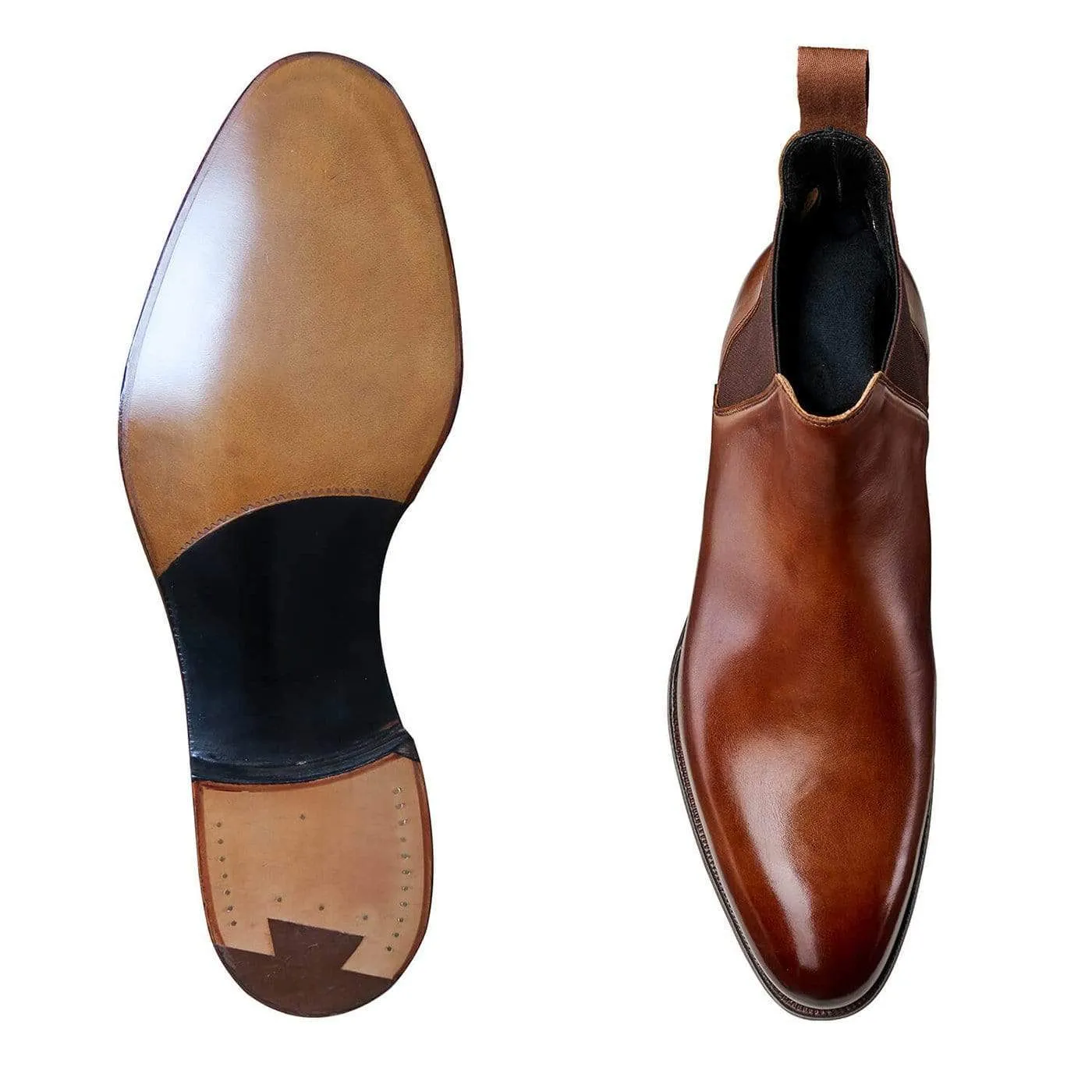 Stable Support Mountain Hike Chelsea 8 Tan Antique Calf