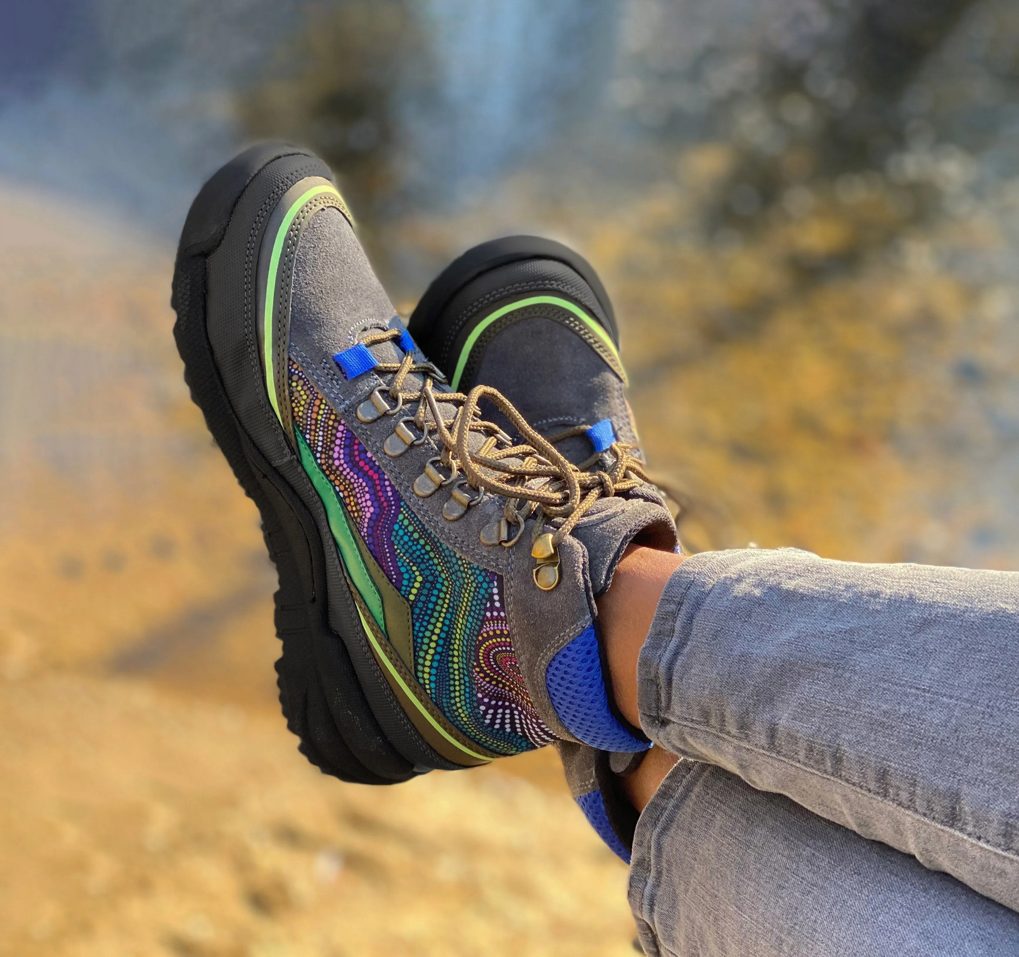 Brisbane Black Trekk Boot Perfect Fit Breathable Mesh Panels