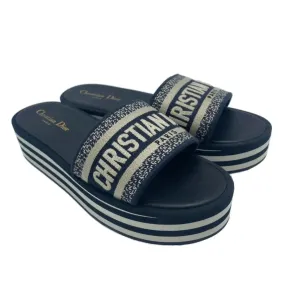 Christian Dior Dway Platform Designer Luxury Slides, Size: 8 Light Step Waterproof Travel Light