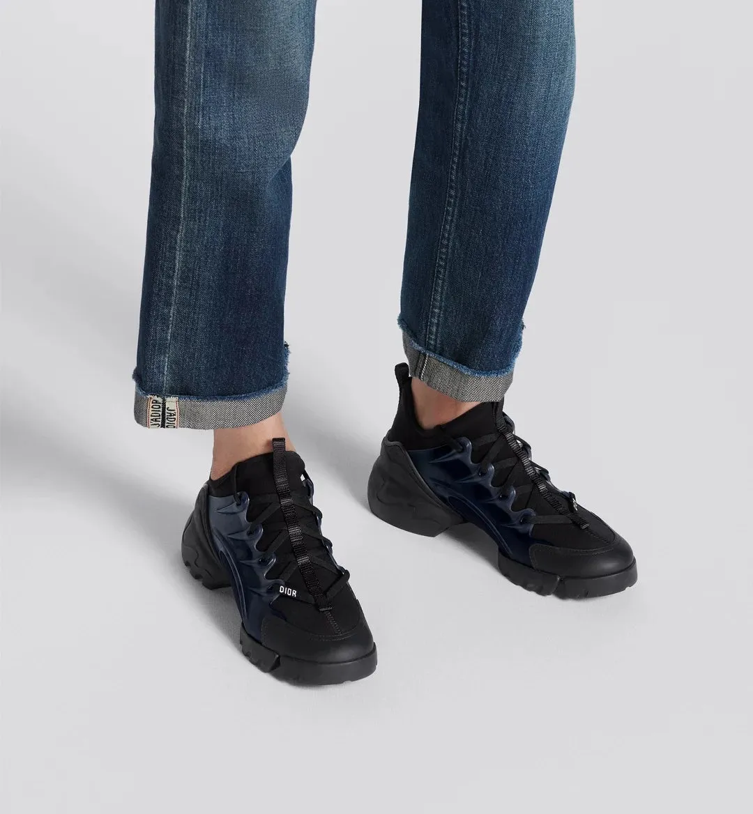 CHRISTIAN DIOR LADIES BLACK D-CONNECT SNEAKERS