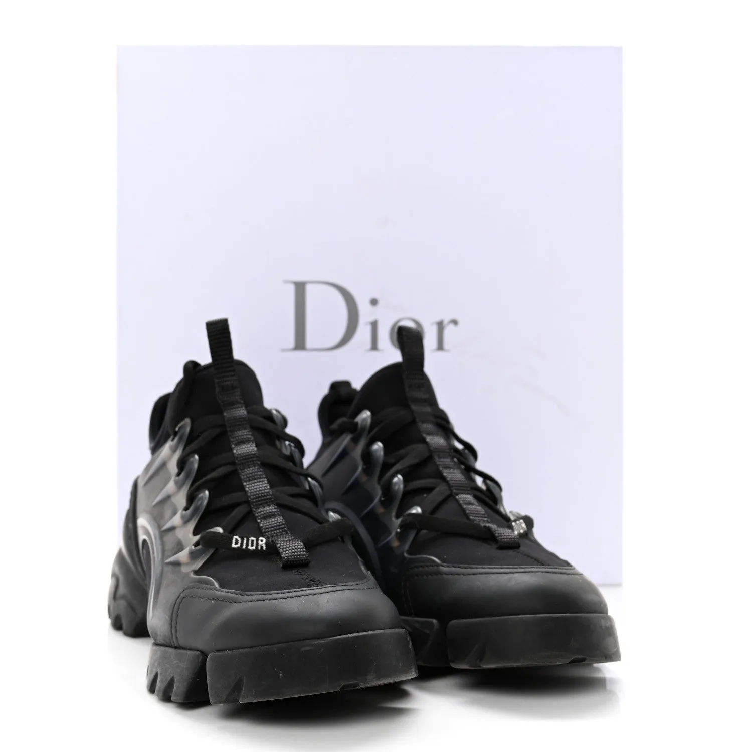 CHRISTIAN DIOR LADIES BLACK D-CONNECT SNEAKERS