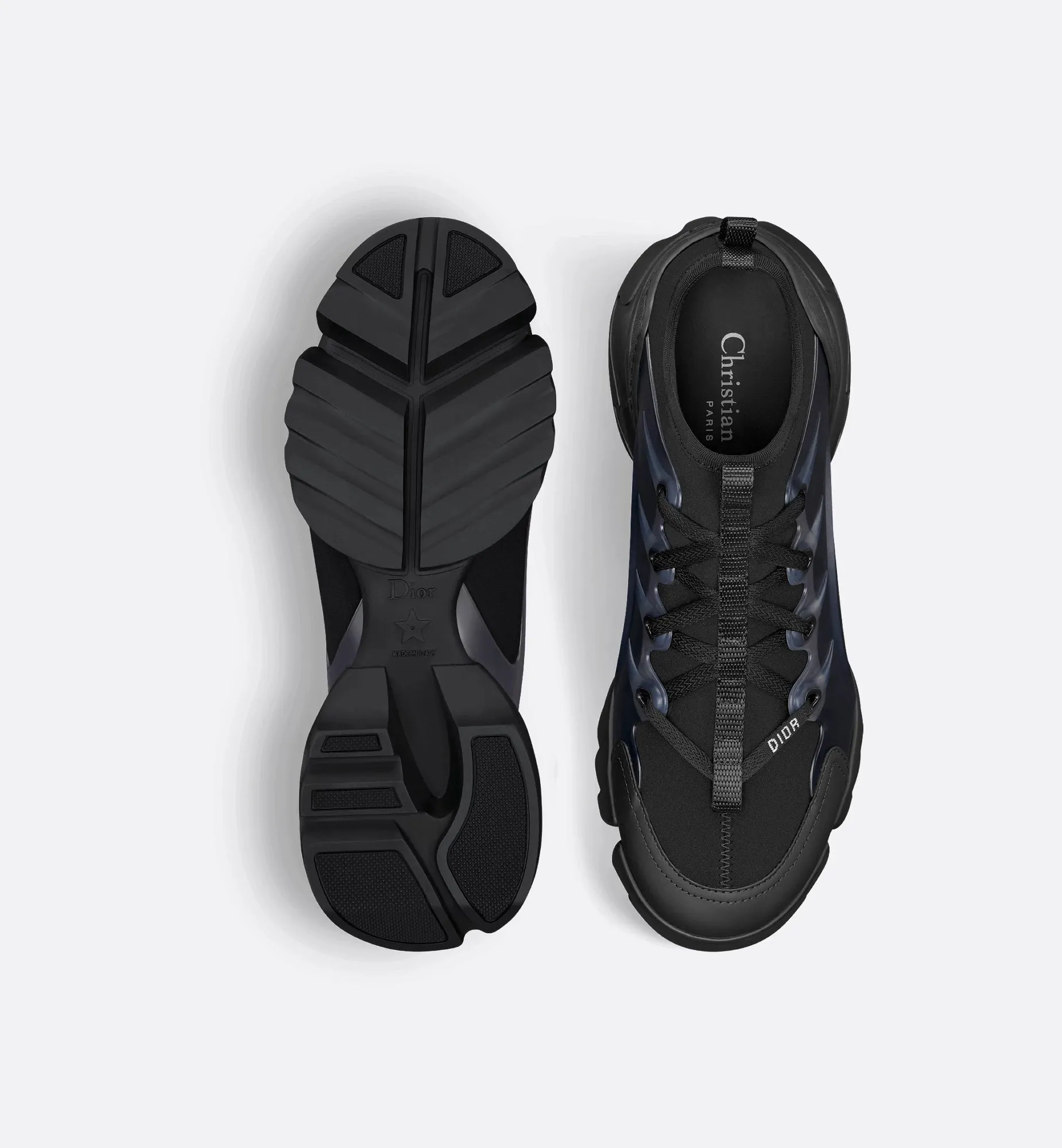 CHRISTIAN DIOR LADIES BLACK D-CONNECT SNEAKERS