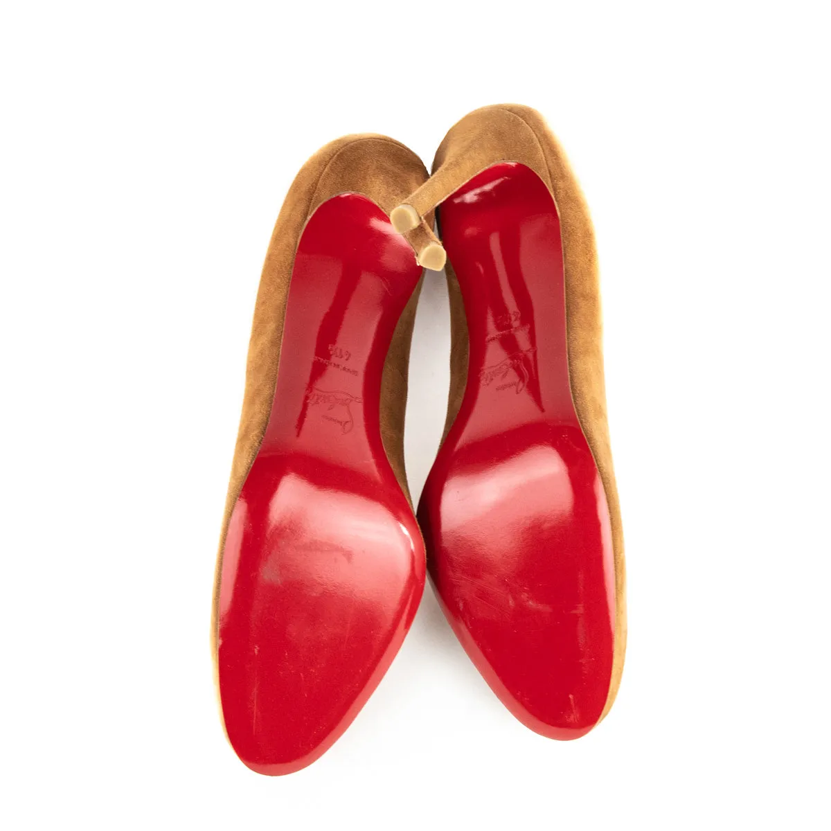 Christian Louboutin Tan Suede Simple 110 Pumps Size US 11.5 | EU 41.5