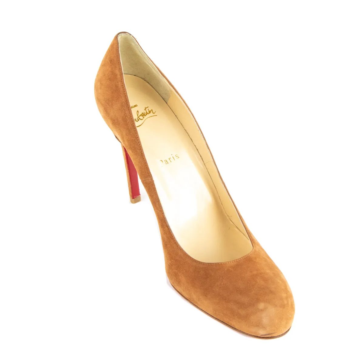 Christian Louboutin Tan Suede Simple 110 Pumps Size US 11.5 | EU 41.5